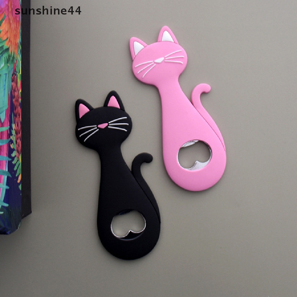 Sunshine Pembuka Botol Kulkas Magnet Cartoon Beer Bottle Opener Pembuka Bir Kucing ID