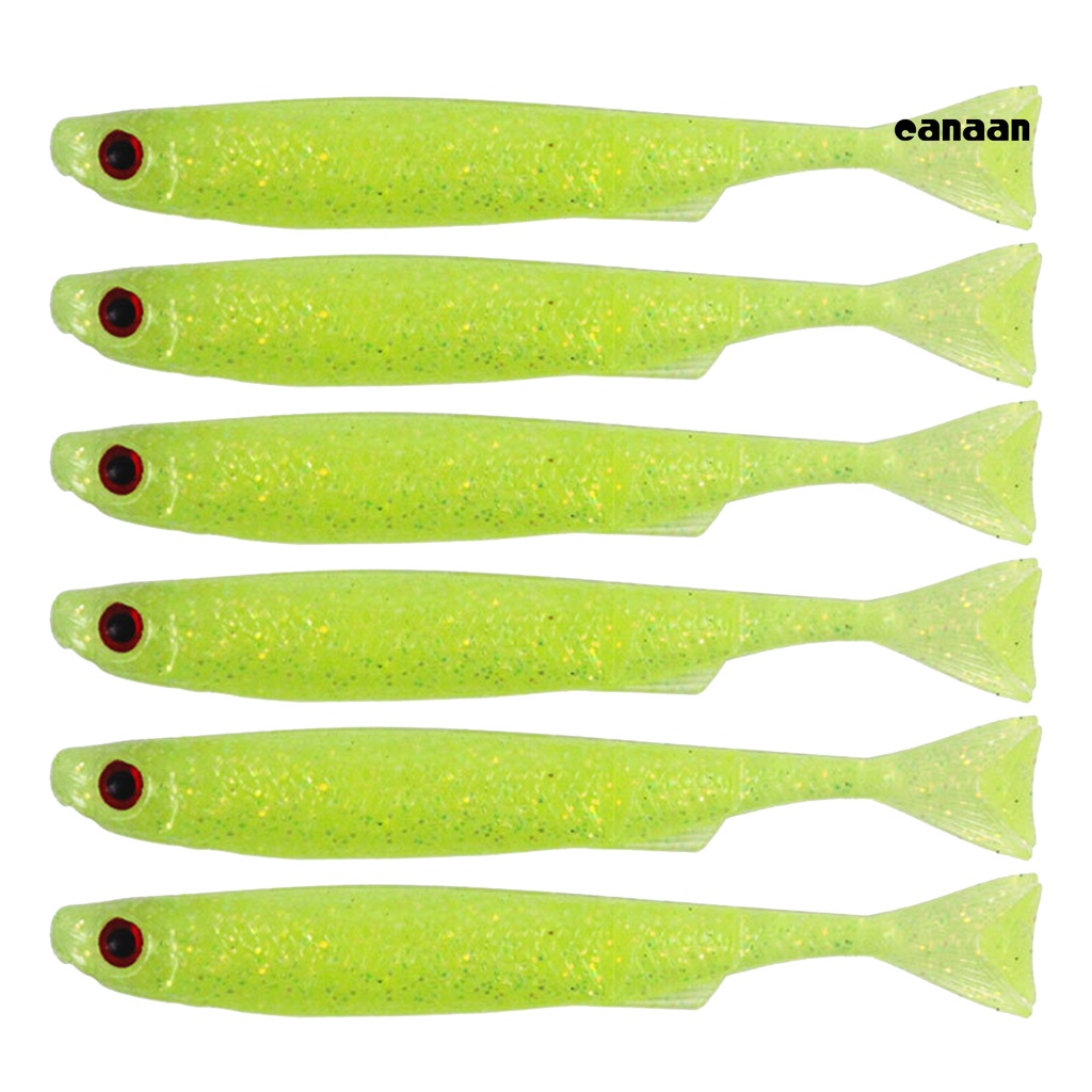 Cnn-6pcs Umpan Pancing Menggoda Mirip Hidup Hidup Hidup Ripper Shad Fishing Lure Untuk Angling