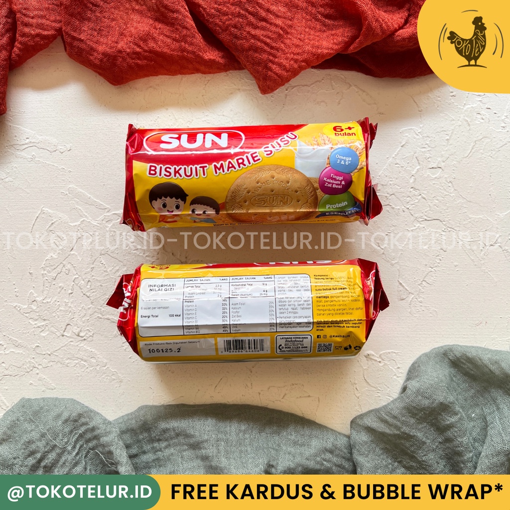 SUN - MARRIE Roll | Biskuit Marie Susu - Biskuit Bayi (80Gr &amp; 150Gr)
