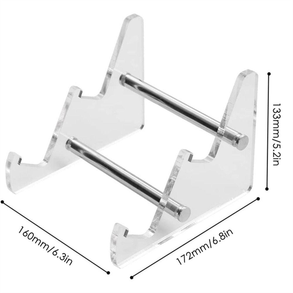 AUGUSTINA Stand Penyimpanan Keyboard Untuk Komputer Aksesoris Komputer Ban Banyak Transparan Desktop Akrilik Display Keyboard Stand