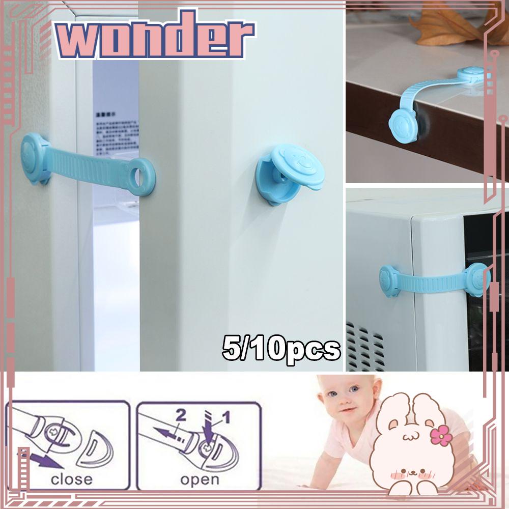 Wonder5/10pcs Pengaman Bayi Newborn Care Anak Jendela Pintu Stopper Pelindung Jari Lemari