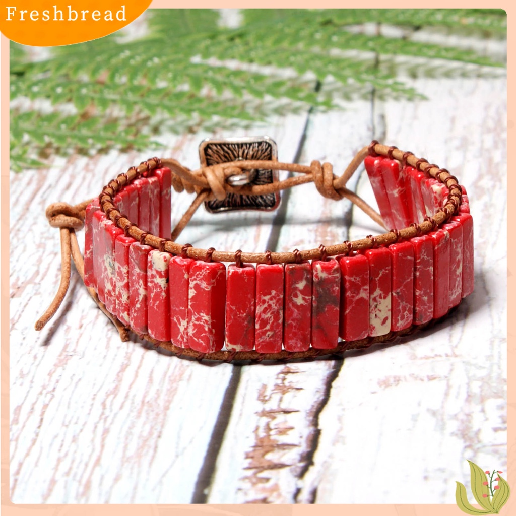 &lt; Freshbread &gt; Adjustable Handmade Wanita Gelang Tali Kuat Warna-Warni Alami Shell Anyaman Gelang Aksesoris Perhiasan