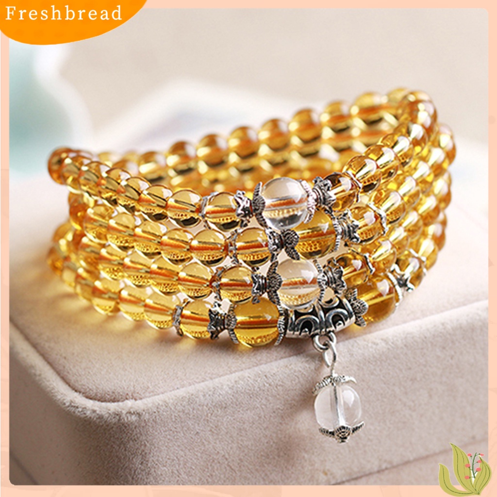 &lt; Freshbread &gt; Women Bracelet Stylish Clear Beads Gelang Rantai Wanita Kristal Imitasi Untuk Kehidupan Sehari-Hari