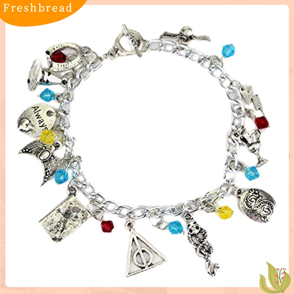 &lt; Freshbread &gt; Harry Potter Faux Gemstone Bead Pendant Wanita Rantai Gelang Bangle Perhiasan Hadiah