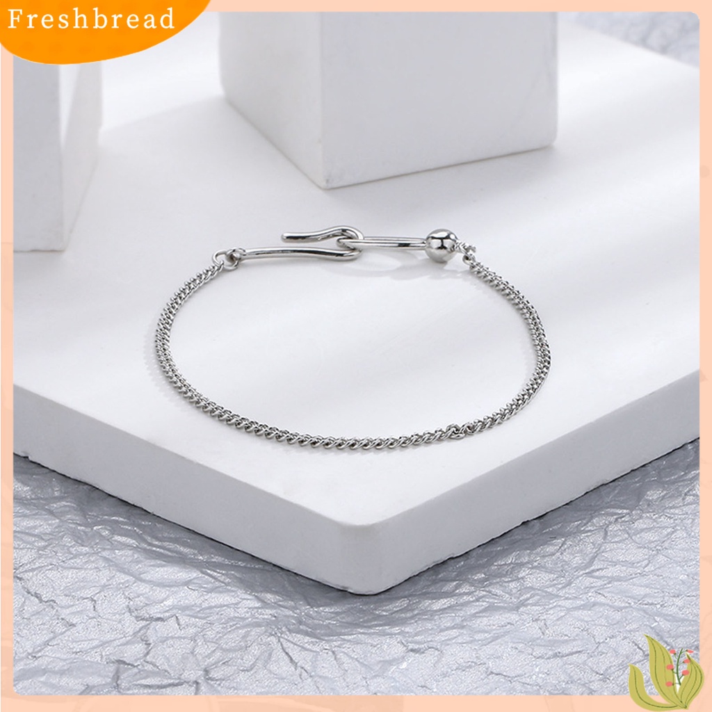 &lt; Freshbread &gt; Wanita Gelang Tidak Teratur Gaya Sederhana Anti Hilang Menarik Semua Pertandingan Dekorasi Hadiah Cincin Geometris Gesper Rantai Gelang Fashion Perhiasan Untuk Pacaran