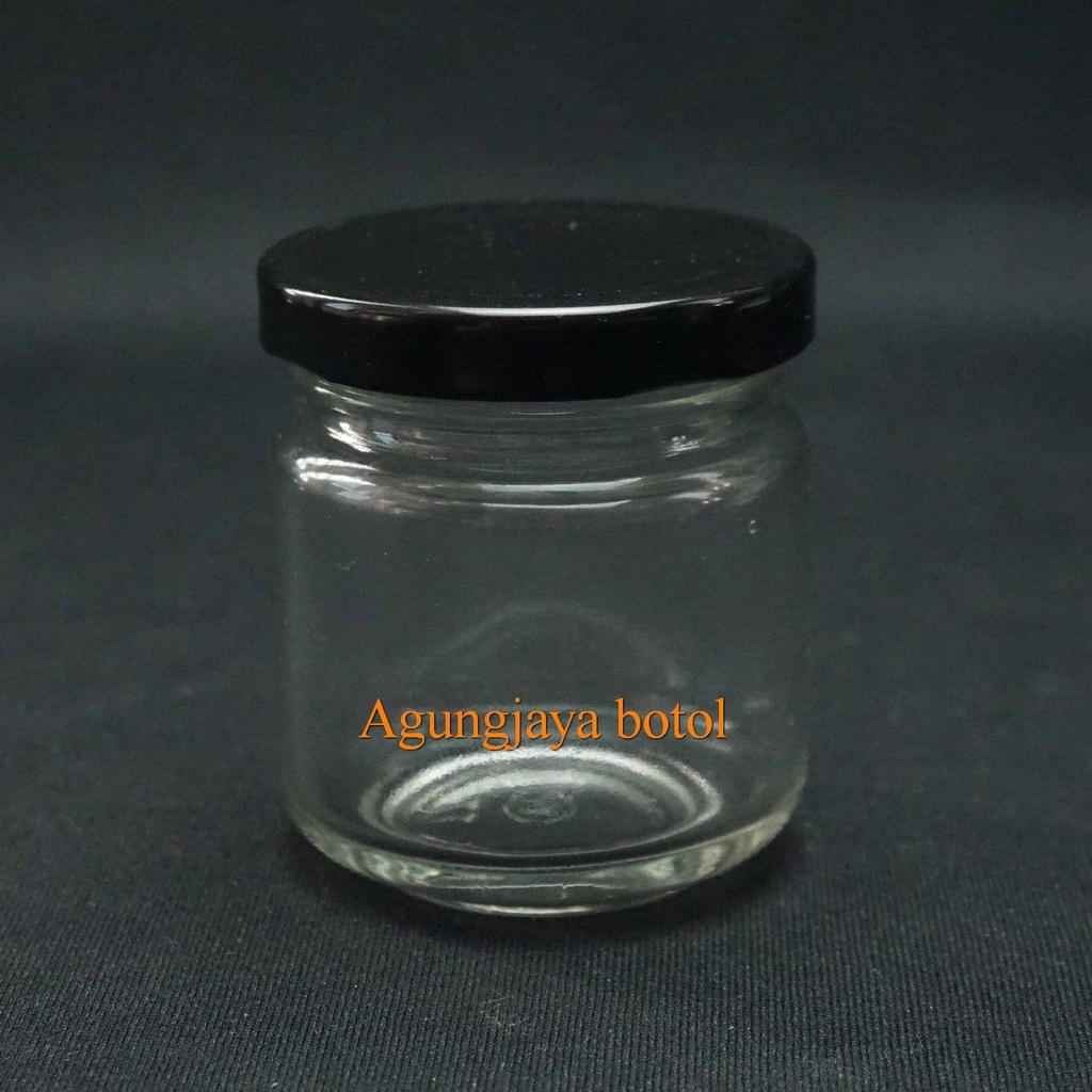Jar Kaca 100 Ml Apel Clear / Jar Kaca / Toples Kaca / Jar Madu / Jar Selai / Jar 100 Ml