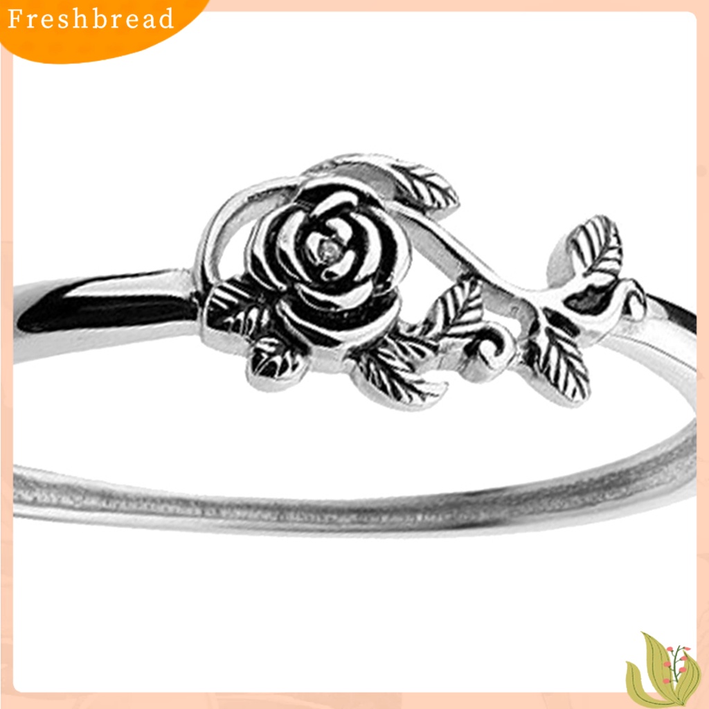 &lt; Freshbread &gt; Cincin Kawin Desain Mawar Cincin Kawin Halus Klasik Elegan Untuk Pernikahan