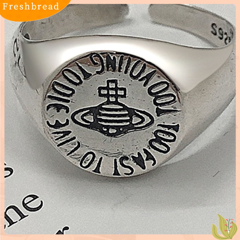 &lt; Freshbread &gt; Cincin Jari Bukaan Adjustable Wanita Saturnus Bulat Semua Cocok Ring Untuk Pacaran