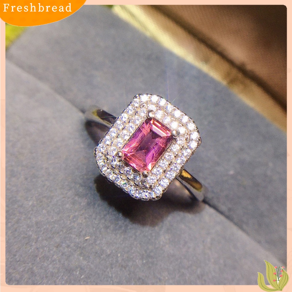 &lt; Freshbread &gt; Open Ring Indah Elegan Jari Cincin Wanita Adjustable Faux Crystal Ring Untuk Hadiah