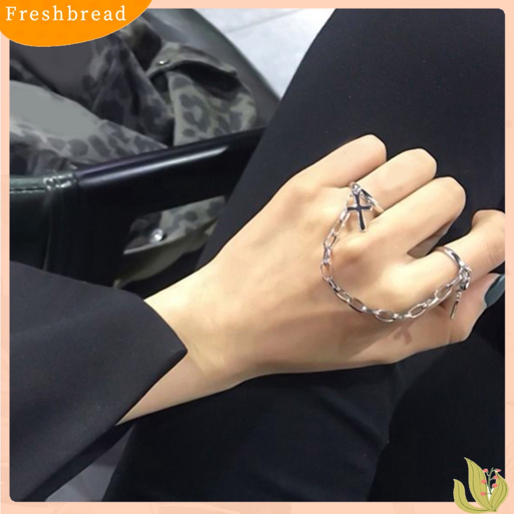 &lt; Freshbread &gt; Unisex Fashion Adjustable Siam Budak Rantai Sendi Buku Jari Cincin Perhiasan Hadiah