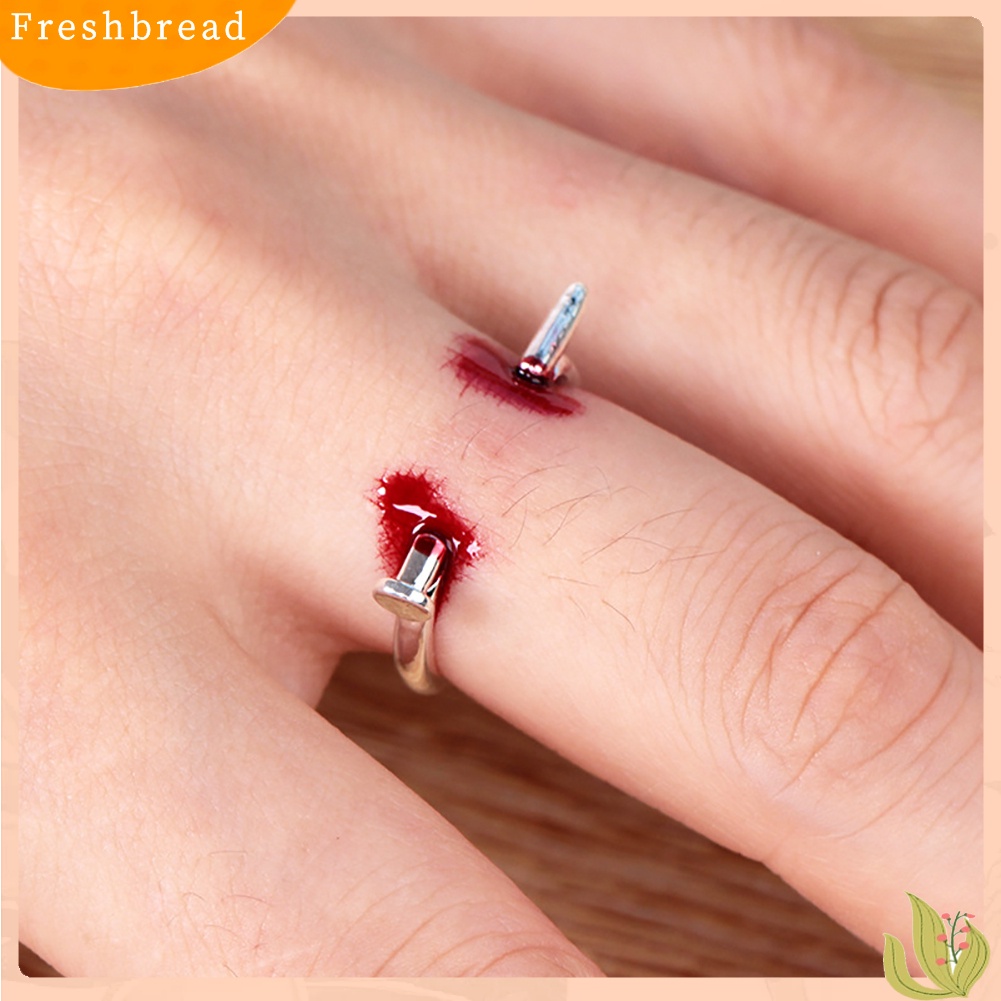 &lt; Freshbread &gt; Kreatif Unisex Kuku Yang Dapat Disesuaikan Mengerikan Cincin Jari Properti Pesta Halloween