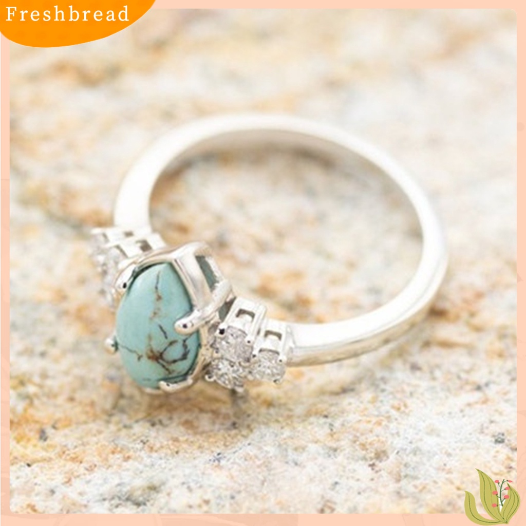 &lt; Freshbread &gt; 3Pcs/Set Wanita Cincin Set Faux Turquoise Stone Indah Mata Kucing Wanita Circlet Set Untuk Hadiah