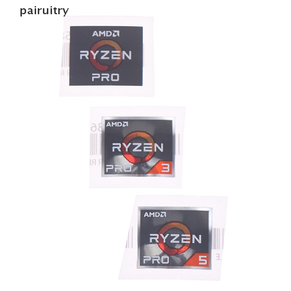 Prt AMD Processor Series Stiker ATHLON Ryzen R 3 5 7 Logo Generasi PRO7 Label PRT