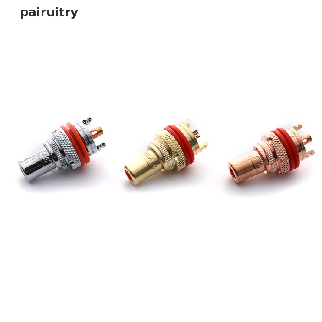 Prt 1Pcs/1pasang Tembaga CMC RCA Female Terminal Jack Socket AV Audio Video Konektor PRT