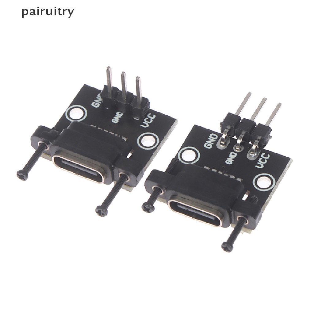 Prt 1pcs Papan PCB Tes 3.1 Tipe-C Female USB Dengan Sekrup Adaptor Tipe C 12P PRT