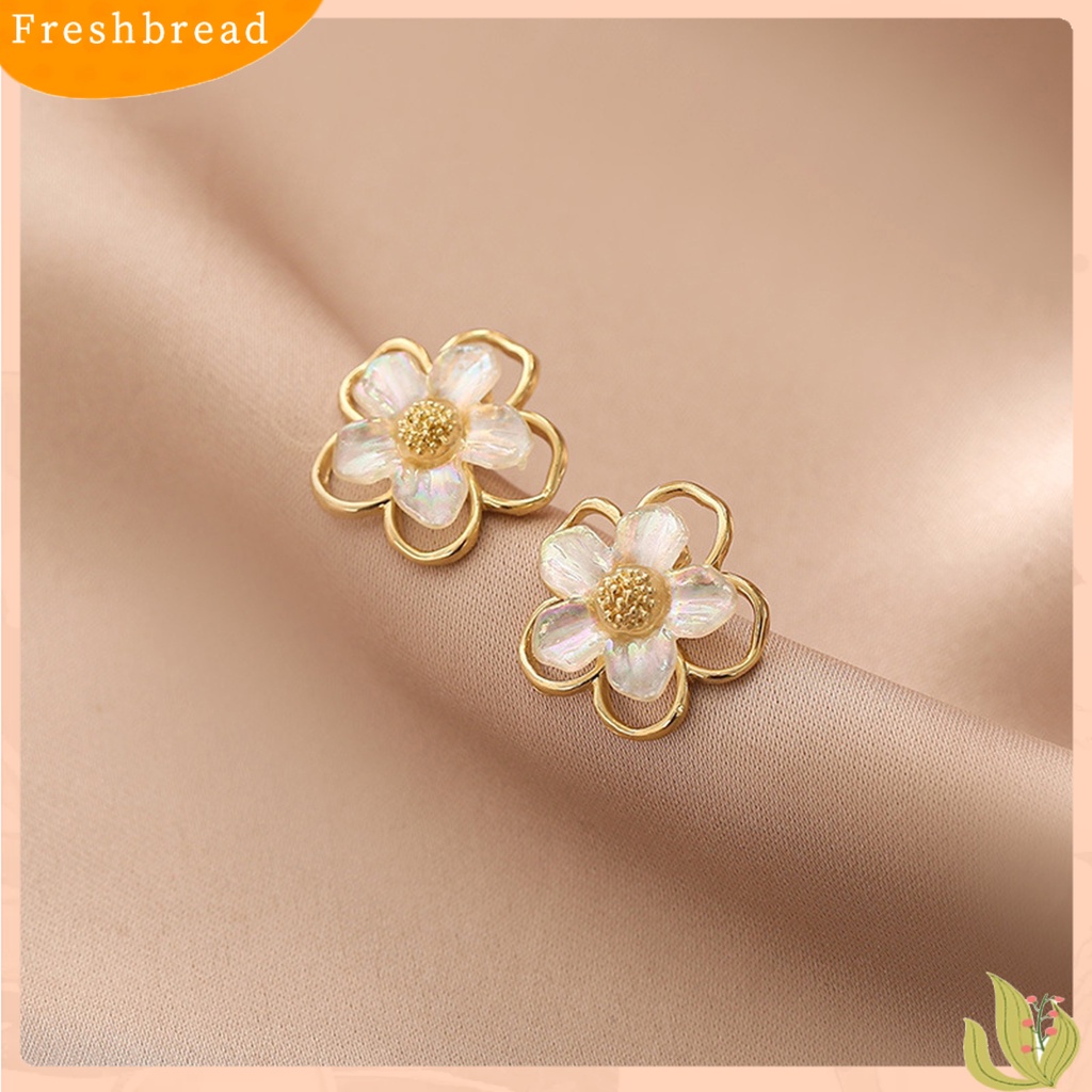 &lt; Freshbread &gt; 1pasang Ear Studs Eye-catching Indah Semua Pertandingan Menawan Tahan Lama Berdandan Anting Temperamen Niche Simetris Untuk Pacaran