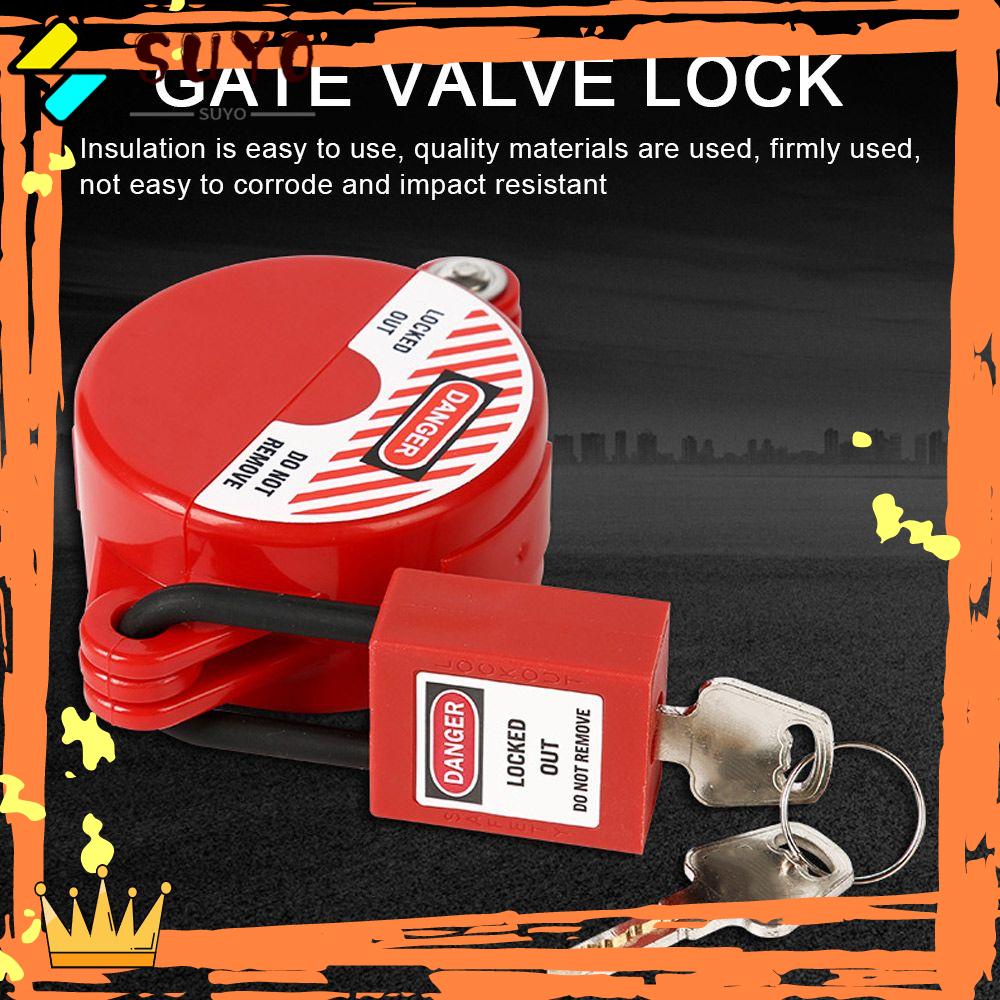 Kunci Pengaman Piringan Pengunci Klep SUYO Tangki Tandon Gas Valve Lockout Bottle Ball Master Lock