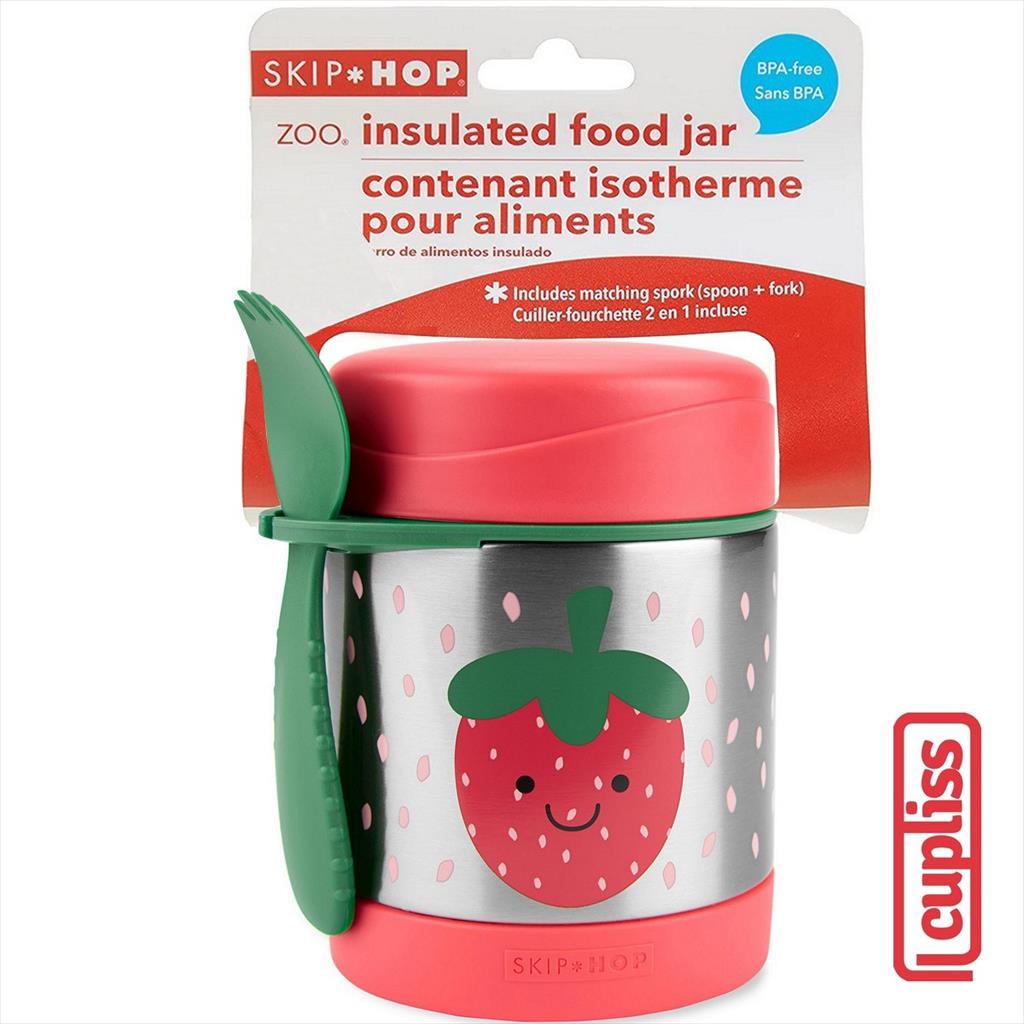 Skip Hop Zoo Insulated Food Jar 325 ml 780410 Strawberry