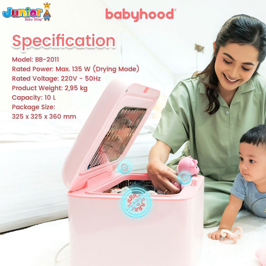 Babyhood UV Disinfection Cabinet Sterilizer With Driyer BB-2001