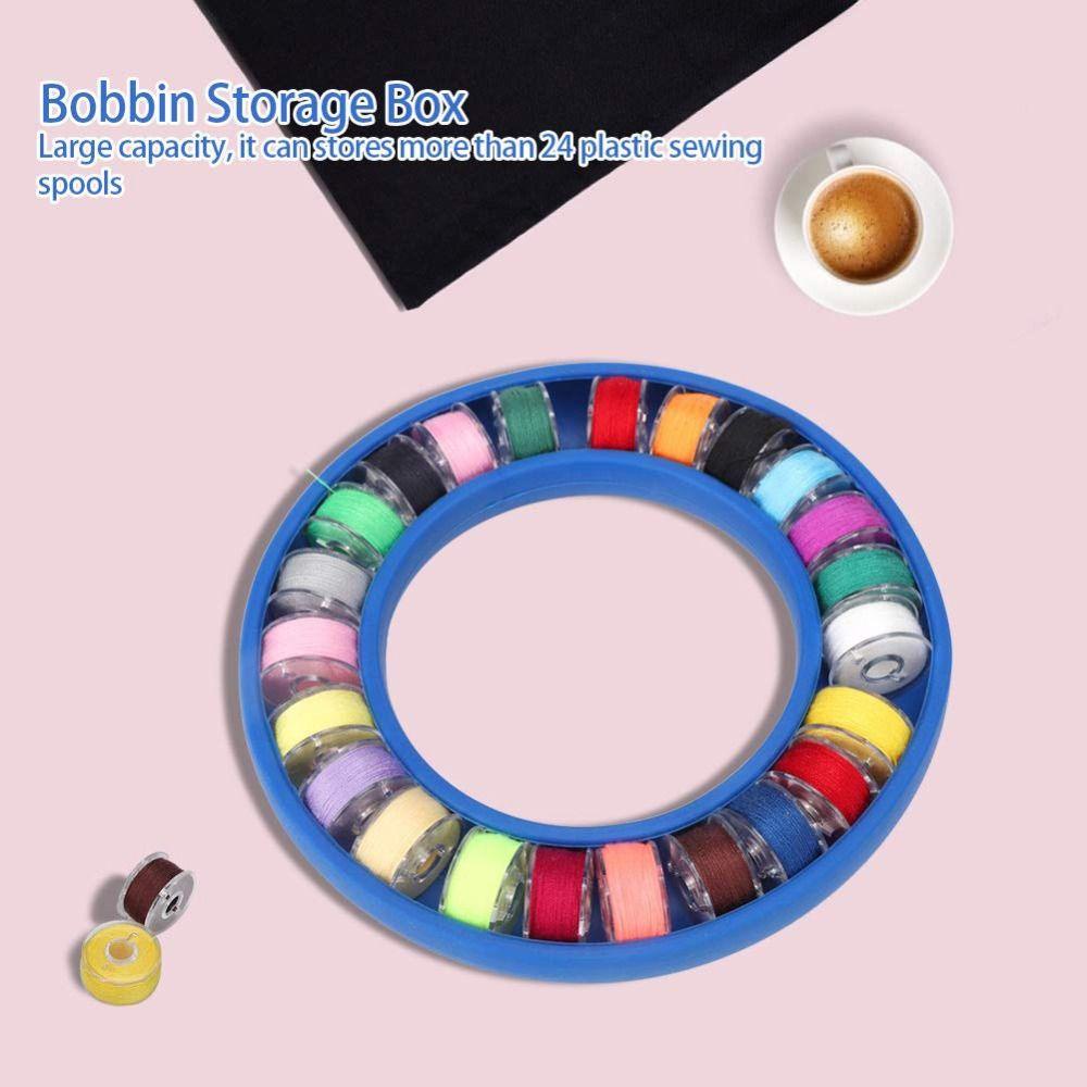 [Elegan] Bobbin Holder Nyaman Kreatif Alat Jahit Spul Silikon Organizer Pekerjaan Tangan Aksesoris Kotak Penyimpanan