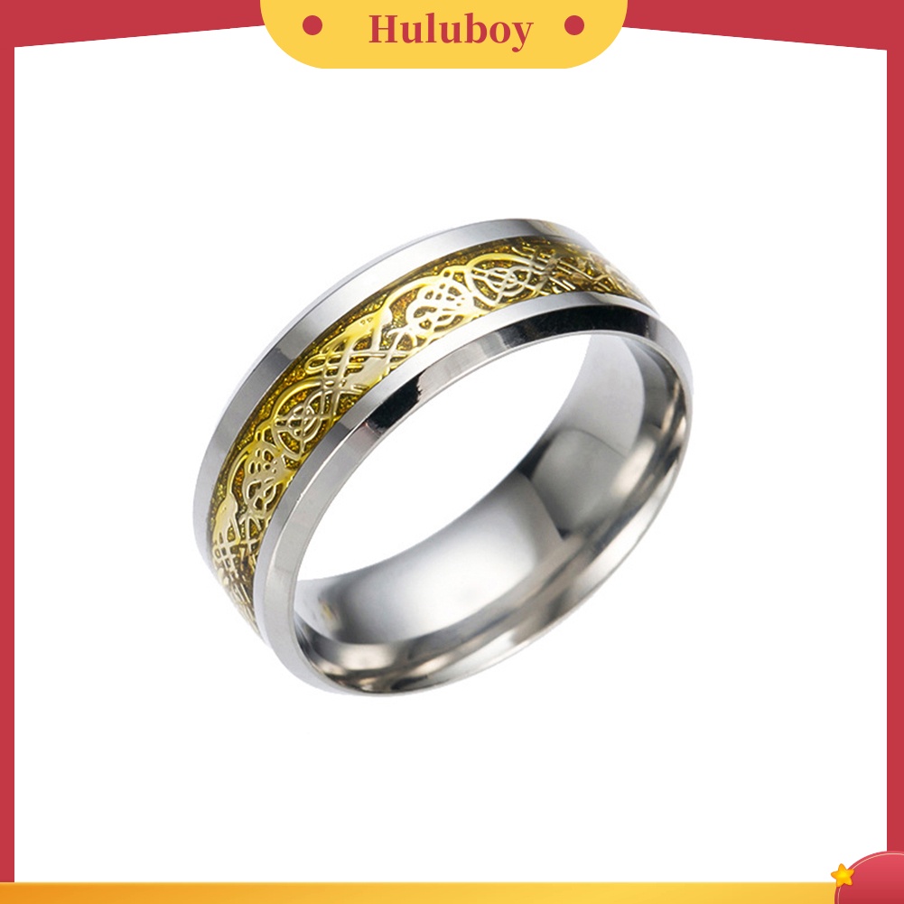 {Ready Stock} Bergaya Pria Baja Titanium Permukaan Halus Pernikahan Band Jari Cincin Perhiasan Hadiah