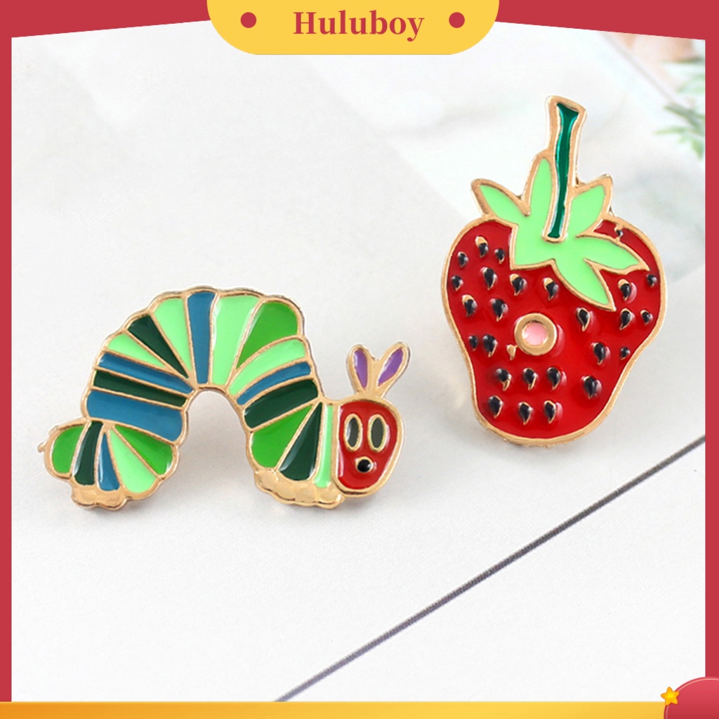 {Ready Stock} Bros Pin Bentuk Strawberry Portable Unisex Lucu Enamel Bros Pin Set Untuk Kehidupan Sehari-Hari