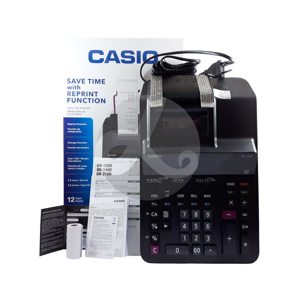 

Kalkulator Casio Printing Calculator Casio DR 120R DR-120R Original