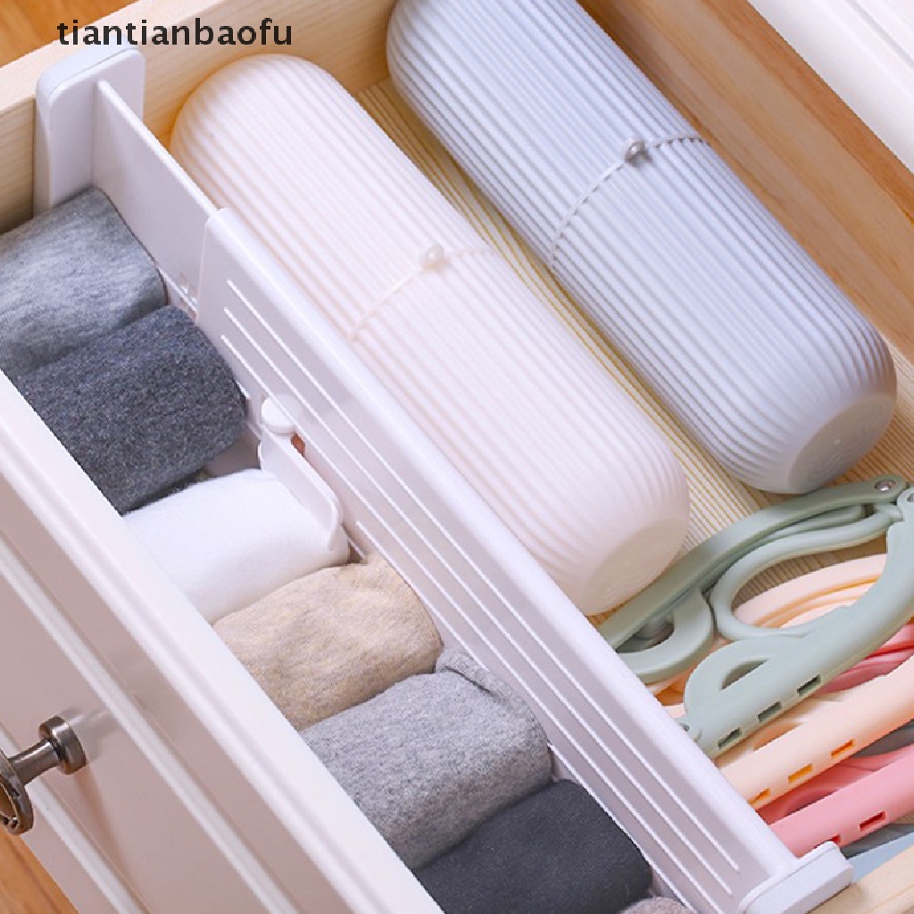 [tiantianbaofu] Adjustable Drawer Clapboard Partisi Pembatas Lemari Kabinet Papan Pembagian Butik