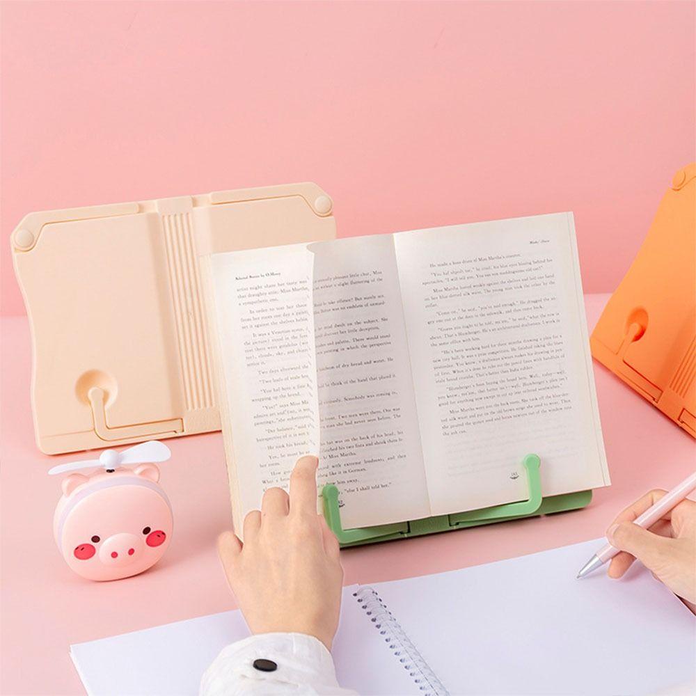 Mxbeauty Book Stand Portable 4warna Multifungsi Siswa Stationary Kaligrafi Perlengkapan Kantor Rak Resep Membaca Bookend Lukisan Membaca Berdiri