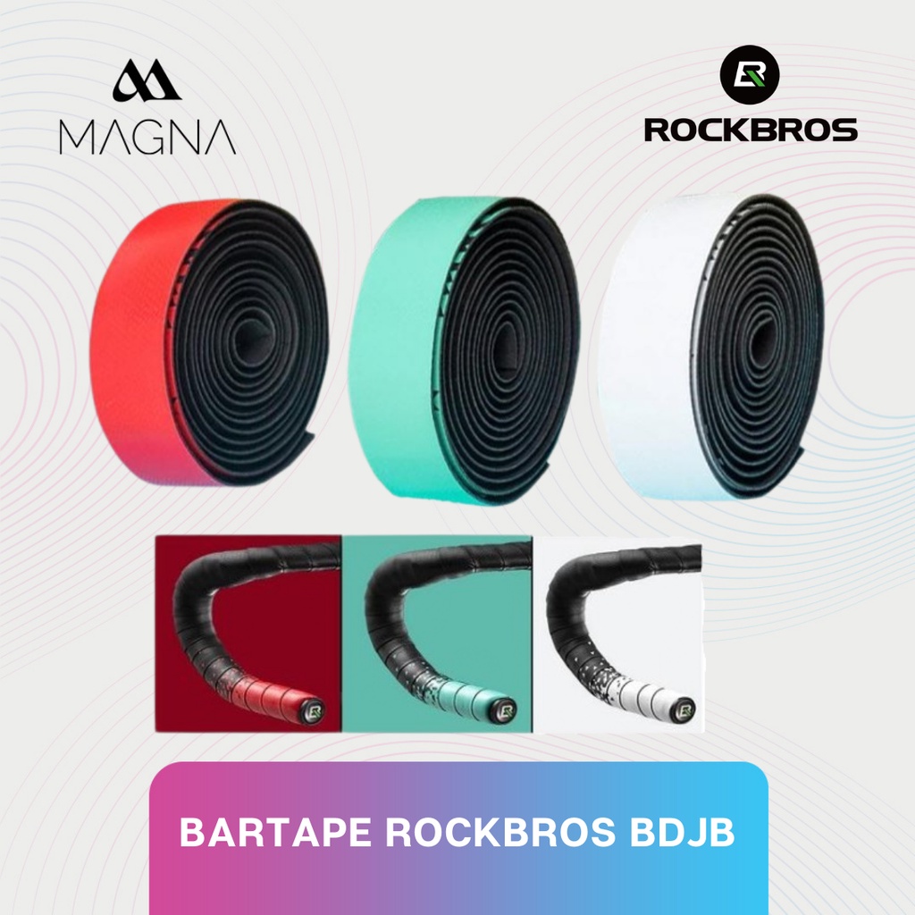 Bartape Sepeda Rockbros BDJB Roadbike Handle Bar Tape Dropbar Stang Balap Handlebar Cycling Tali sta
