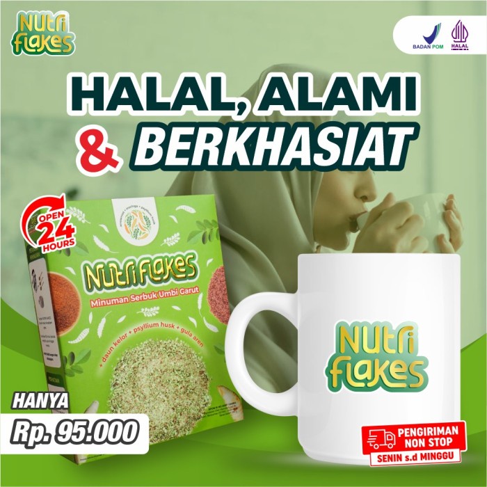 

[Powder Drink]Aneka Rasa Sereal Herbal NUTRIFLAKES Terapi Asam Lambung GERD Maag Kronis Begah