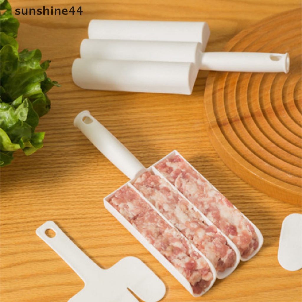 Sunshine 1Pc Set Pembuat Bakso Plastik Pembuatan Daging Goreng Bola Cetakan Sendok Meat Tools ID