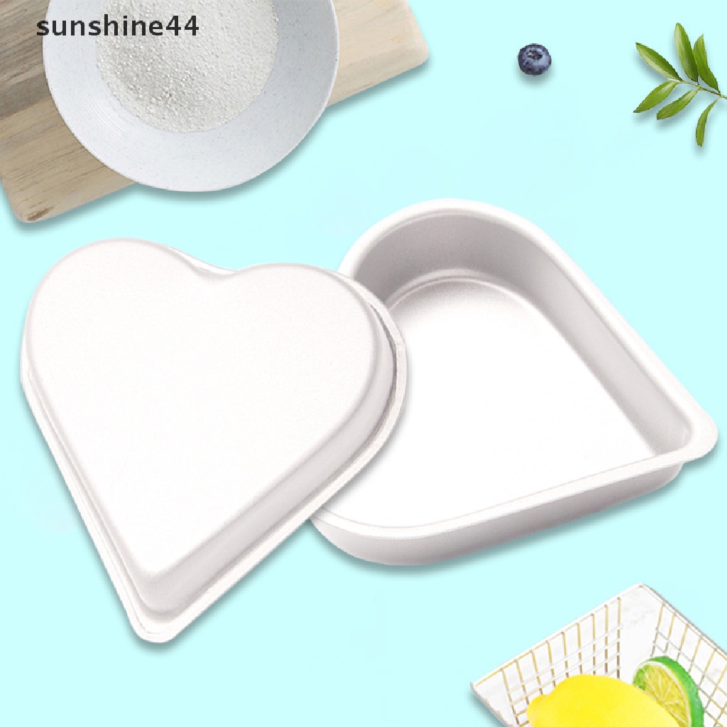 Sunshine Loyang Kue Berbentuk Hati Loyang Kue Tray Non-Stick DIY Loyang Kue Mini Baking Pan Cake ID