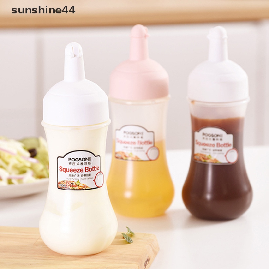 Sunshine Salad Dressing Squeeze Bottle Botol Minyak Saos Plastik Bumbu Toples Dapur ID