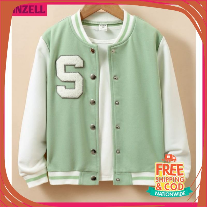 PROMO BIG SIZE JAKET BOMBER JUMBO/ JAKET VARSITY PRIA/WANITA SIMPLE LOGO S OVERSIZE (6XL 5XL 4XL 3XL