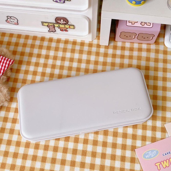 

KT- [MILOLI] Kotak Pensil Minimalis Pencil Case Aesthetic - F0100 - D. Grey TERBARU