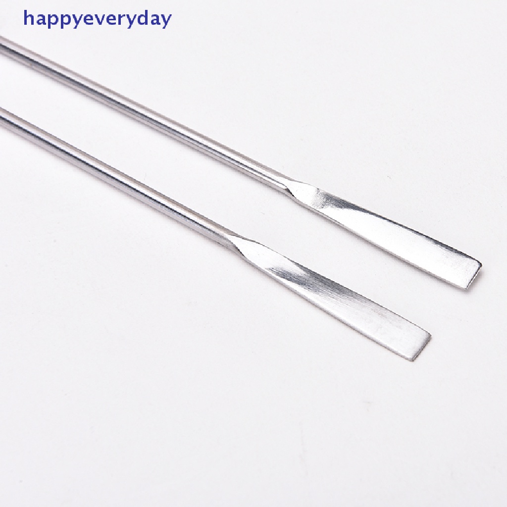 [happy] 1pcs Wanita Stainless Steel Nail Art Makeup Palette Spatula Nada Batang Alat Kecantikan [ID]