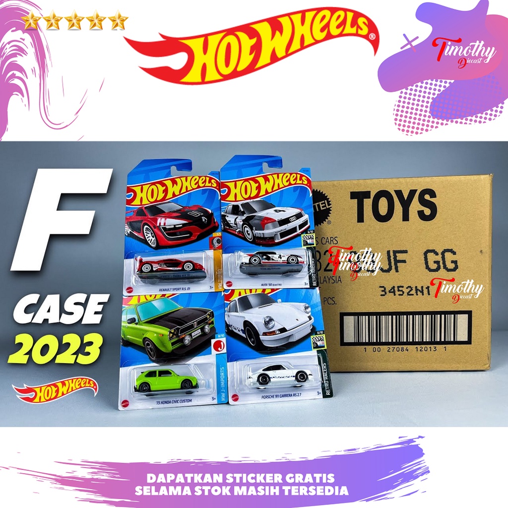 Hot Wheels Grosir Kartonan Dus Box F 2023 Segel SNI Original 100%