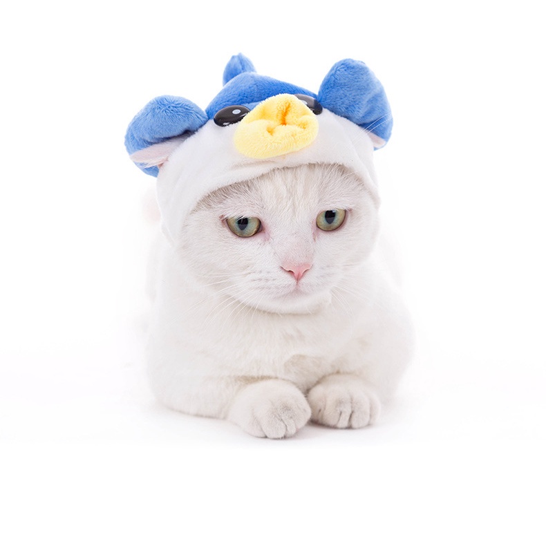 Hiasan Kepala Kucing Peliharaan Lucu Kartun Anjing Hiasan Kepala Topi Kucing Crossdressing Party Produk Lucu