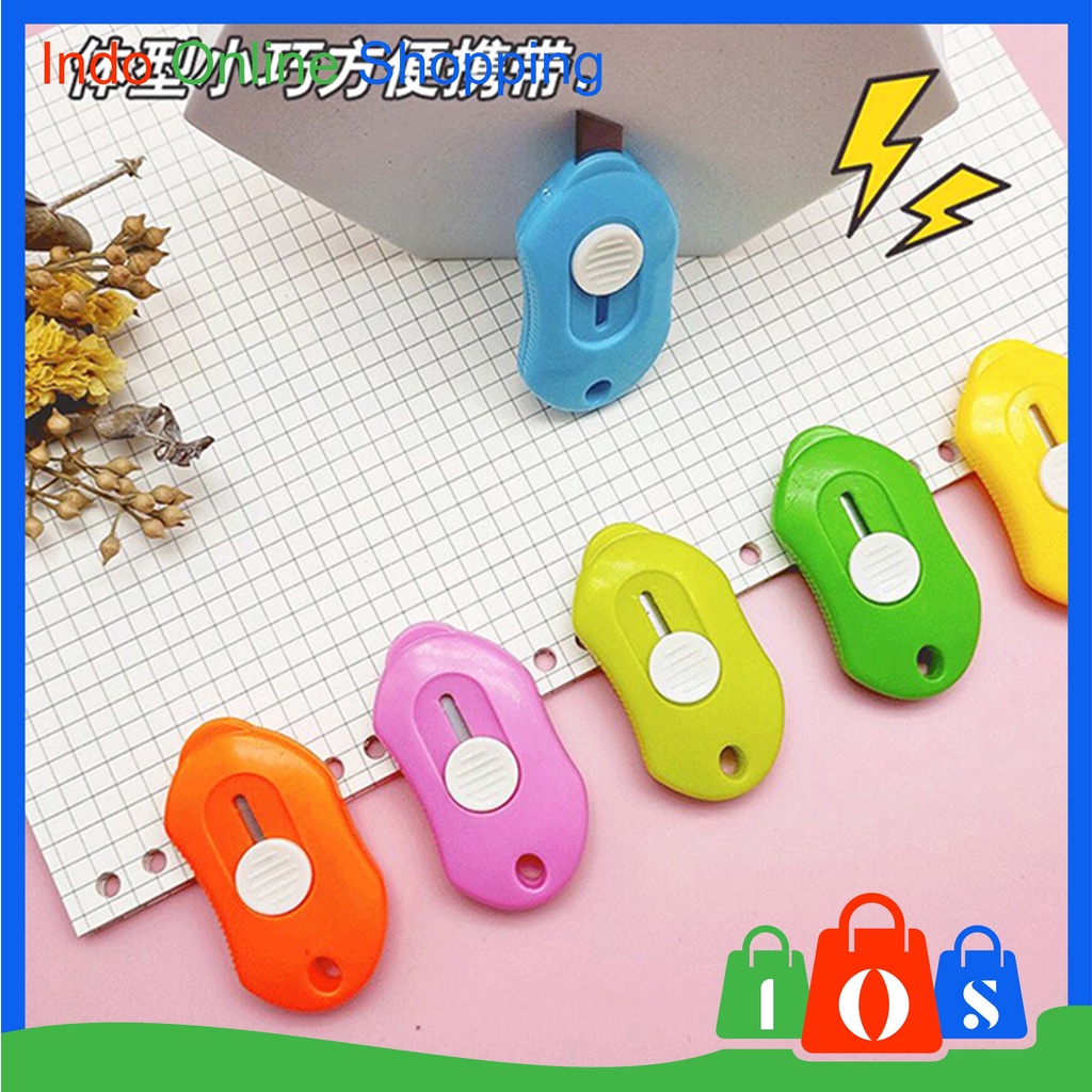 

Cutter Sekolah Import Cutter Mini Portable Pisau Pemotong Kertas COD σ 793