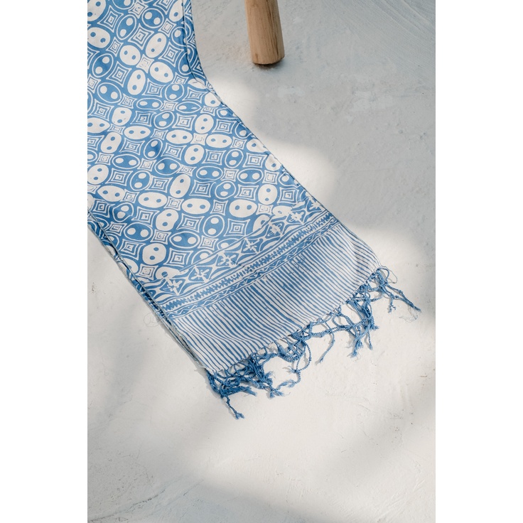 RATU - Scarf Batik TCB Kawung Blue