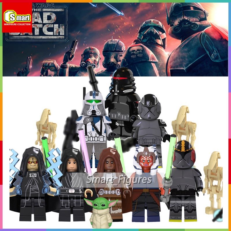 Star Wars Minifigure 501komando Legion Luke Skywalker Palpatine Mainan Edukasi Anak Blok Bangunan