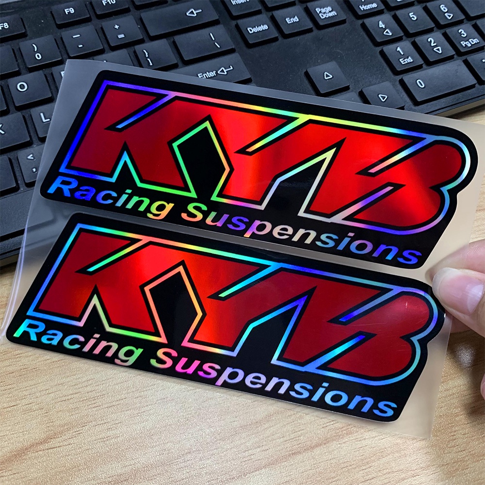 Stiker Motor Motocross Garpu Laser KYB Suspensi Decal KN GOPRO Sepeda Reflektif Modifikasi Dekorasi Untuk Kawasaki Ducati