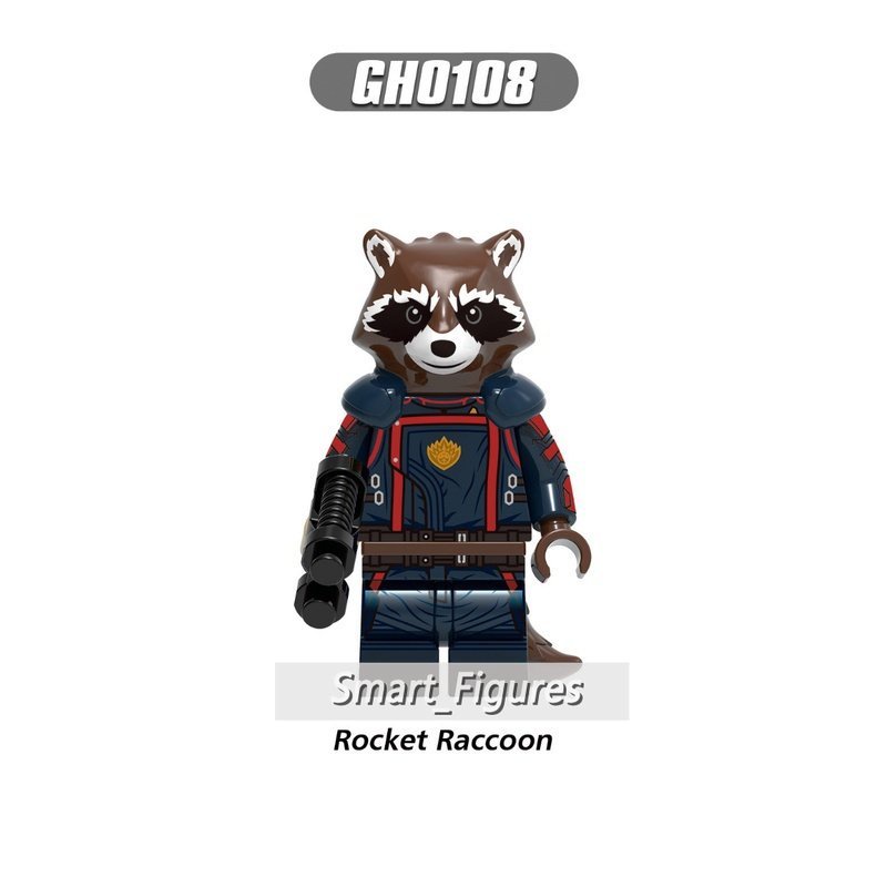 Seri Superhero Star Lord Roket Rakun Mantis Penghancur Drax Boneka Rakitan Blok Bangunan Mainan Hadiah Barudak