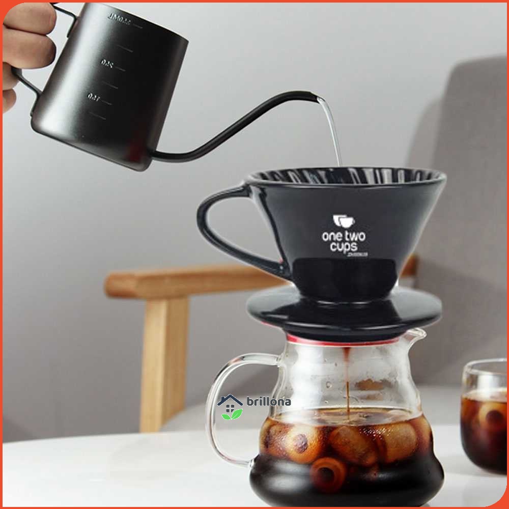 One Two Cups Filter Penyaring Kopi V60 Glass Coffee Filter Dripper - ZM00639