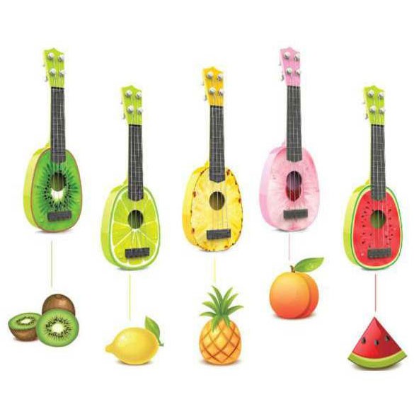 Ukulele Gitar Mainan Gambar Buah-Buahan - AK88