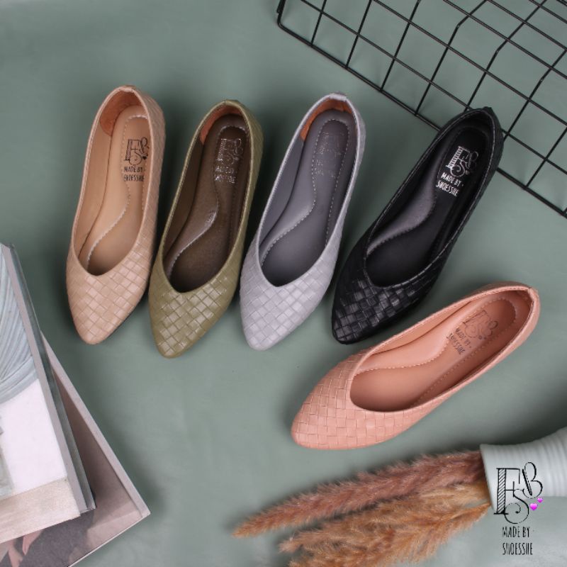 IED VIBES LEBARAN VIBES Fsb - ALISHA Sepatu Flat Shoes Wanita