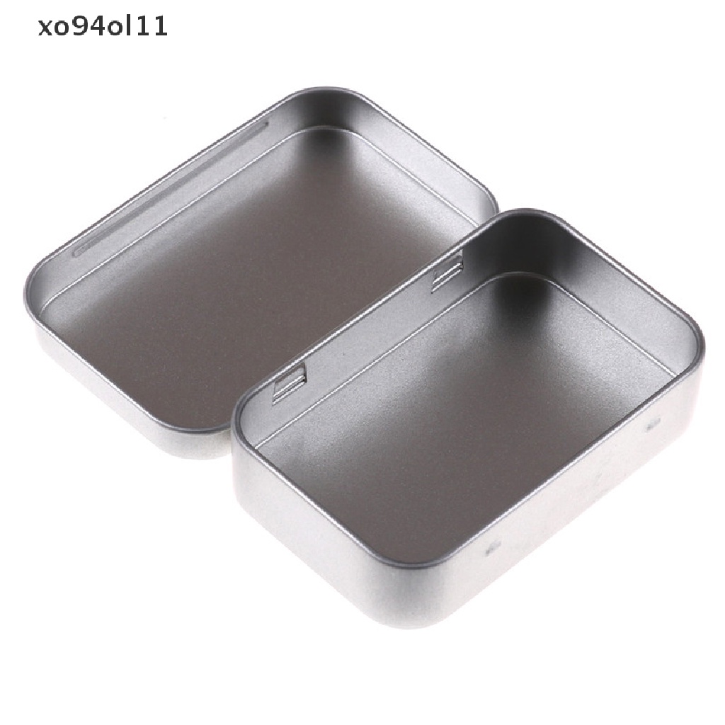 Xo95 * 60 * 20mm Metal Tin Flip Storage Box Case Organizer Untuk Coin Candy Keys OL