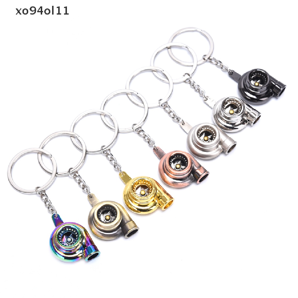 Xo Fashion Portable Mini Spinning Turbo Turbine Keyring Gantungan Kunci Aksesoris Hadiah OL