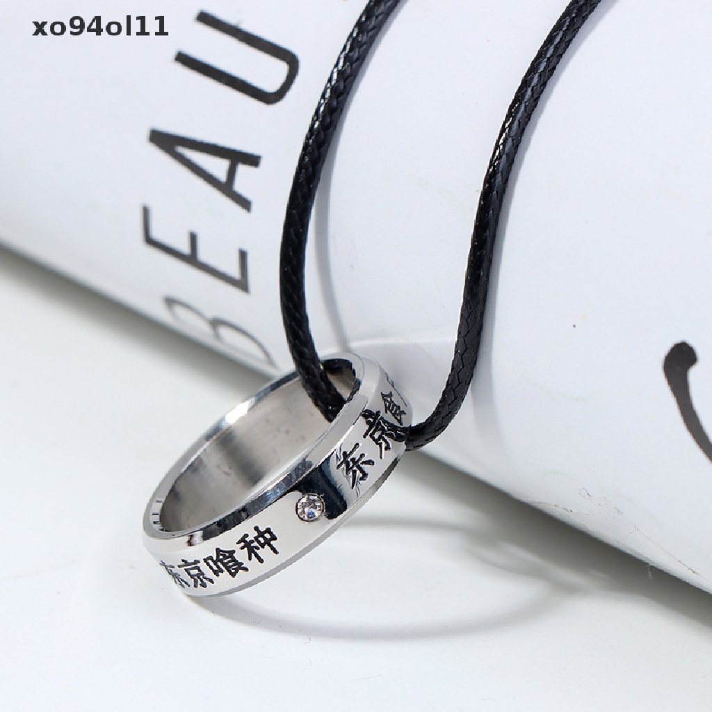 Xo Cosplay Anime Tokyo Ghoul Kaneki Titanium Steel Cincin Jari Cincin Kalung OL